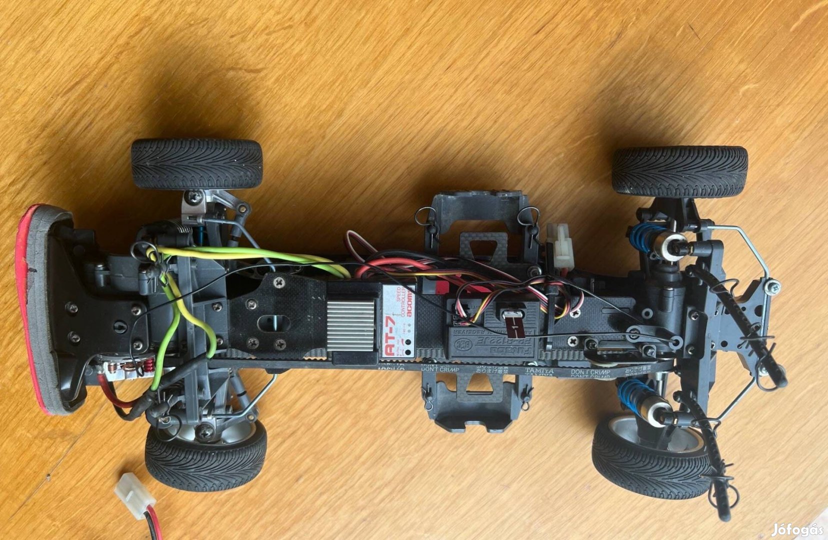 Távirányítós rc autó, Retró 1996 Tamiya 58177 TA03F-Pro 4WD szíjhajtás