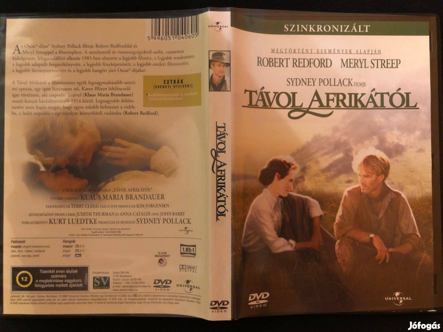 Távol Afrikától (karcmentes, Robert Redford, Meryl Streep) DVD