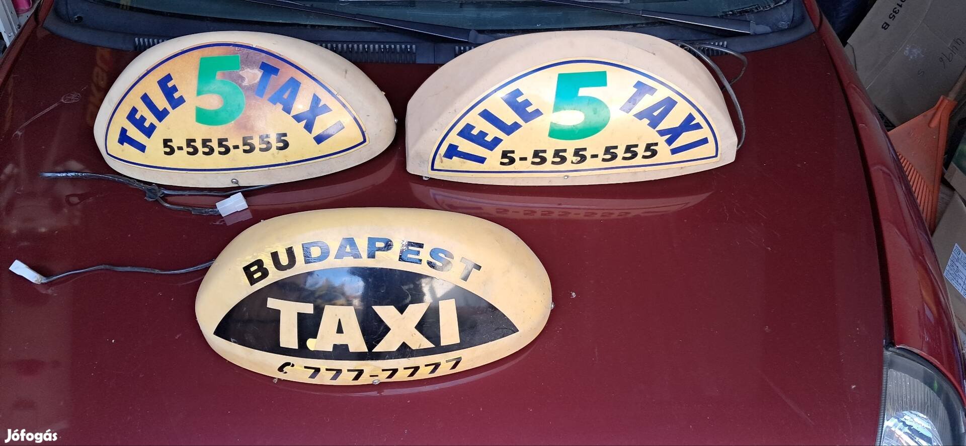 Taxi Szabadjelző, Tetőlámpa