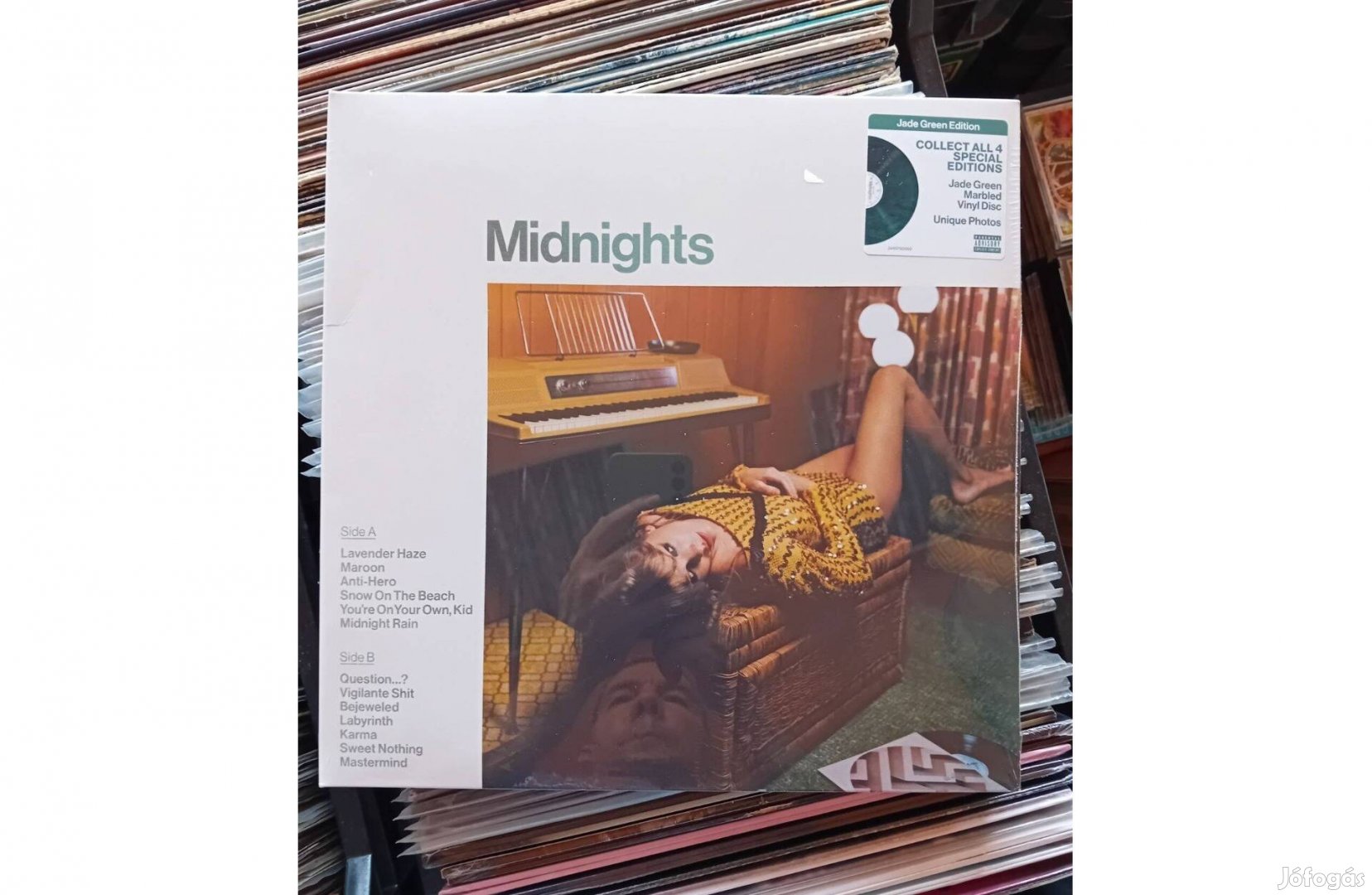 Taylor Swift - Midnights Jade Green Vinyl Bakelit Lemez LP Bontatlan