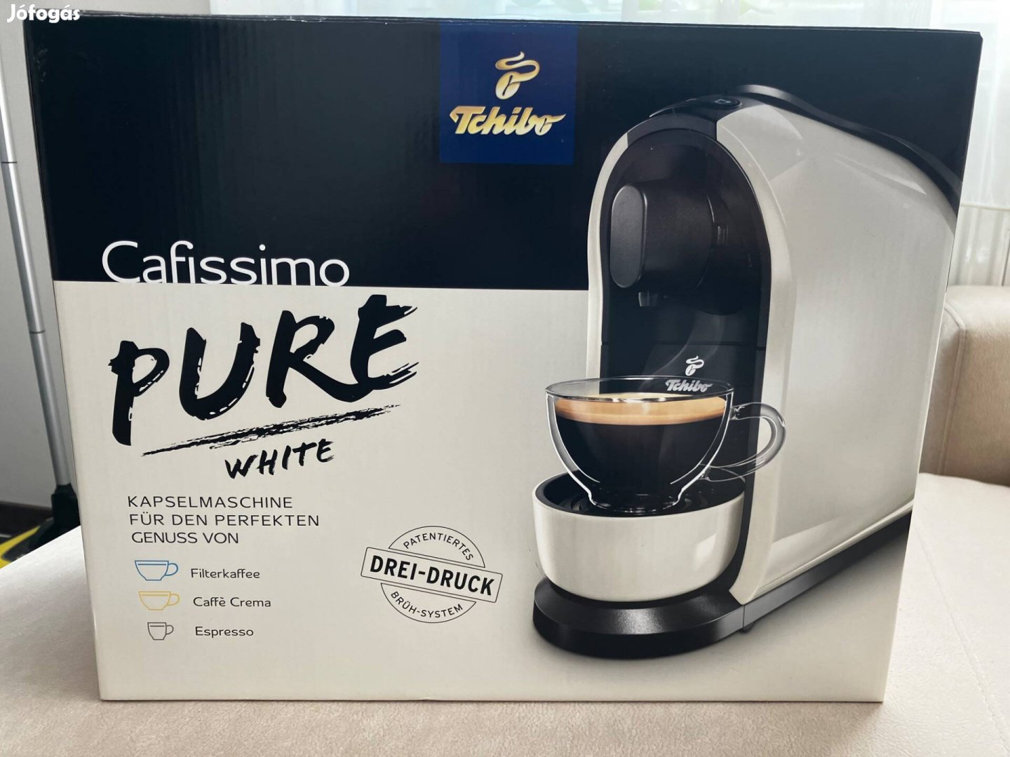 Tchibo cafissimo pure white kávéfőző Új