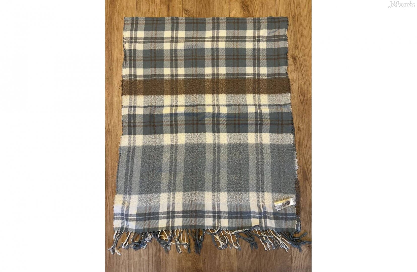 Tchibo sál nagy puha meleg kék barna fehér sál