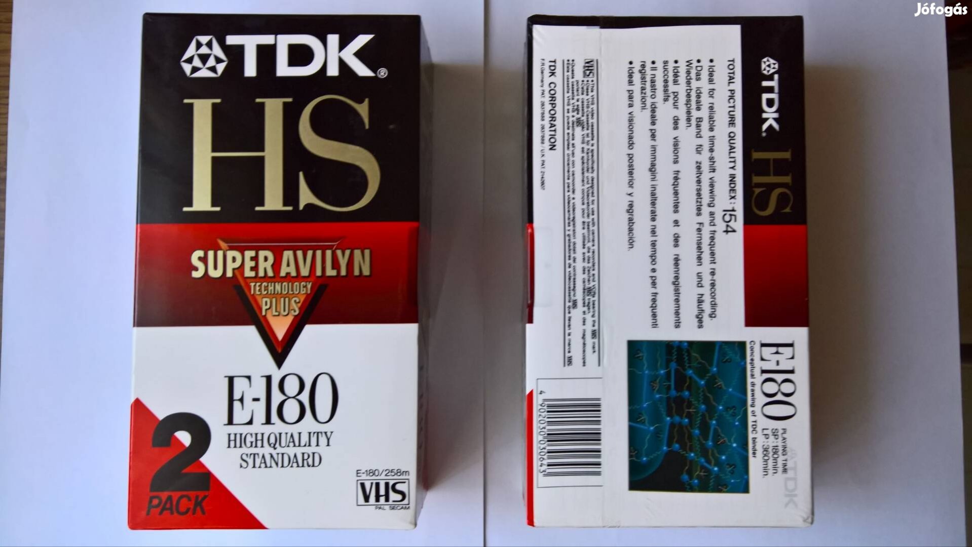 Tdk Hs-180 új videókazetta eladó 