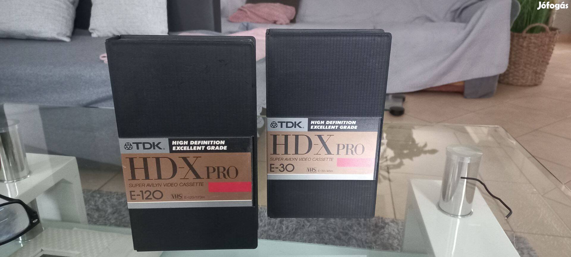 Tdk profi kazetták vhs 2 db