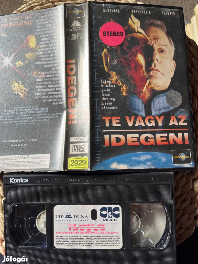 Te vagy az idegen vhs 