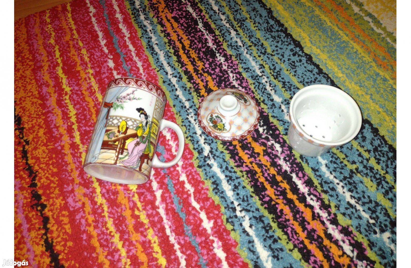 Tea bögre Japán mintás