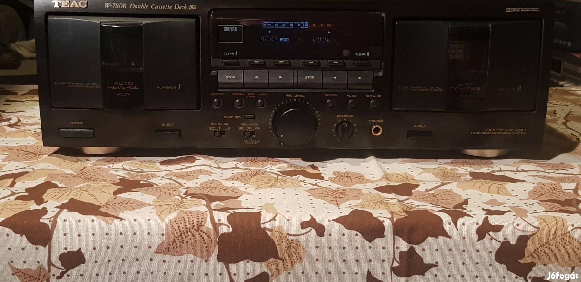 Teac W780R dupla kazettás hifi magnó deck Sony Denon 2