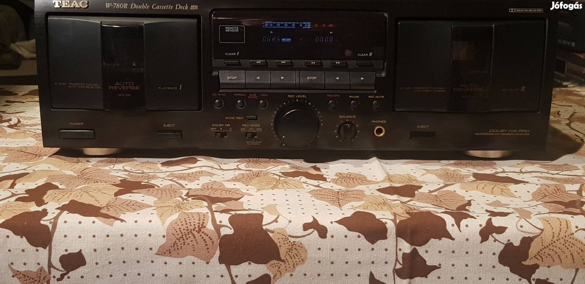 Teac W780R dupla kazettás hifi magnó deck Sony Denon