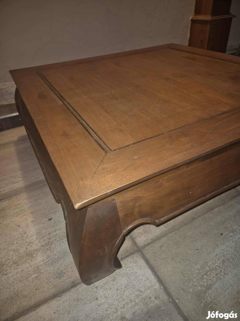 Teakfa dohányzóasztal, ópiumasztal