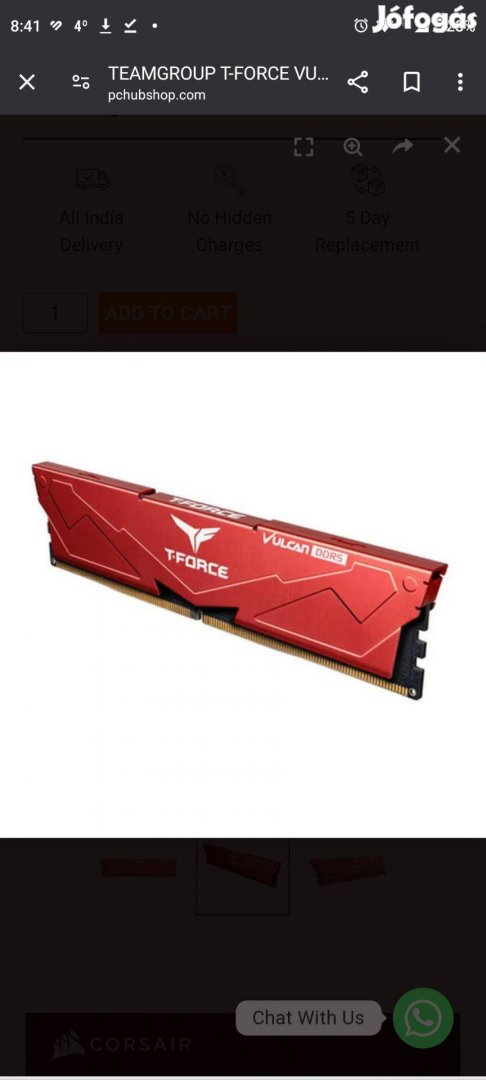 Team Group Vulcan 16GB DDR5 6000MHz RAM