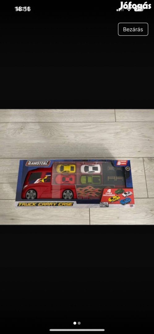 Teamsterz hordozható kamion kisautóval eladó!