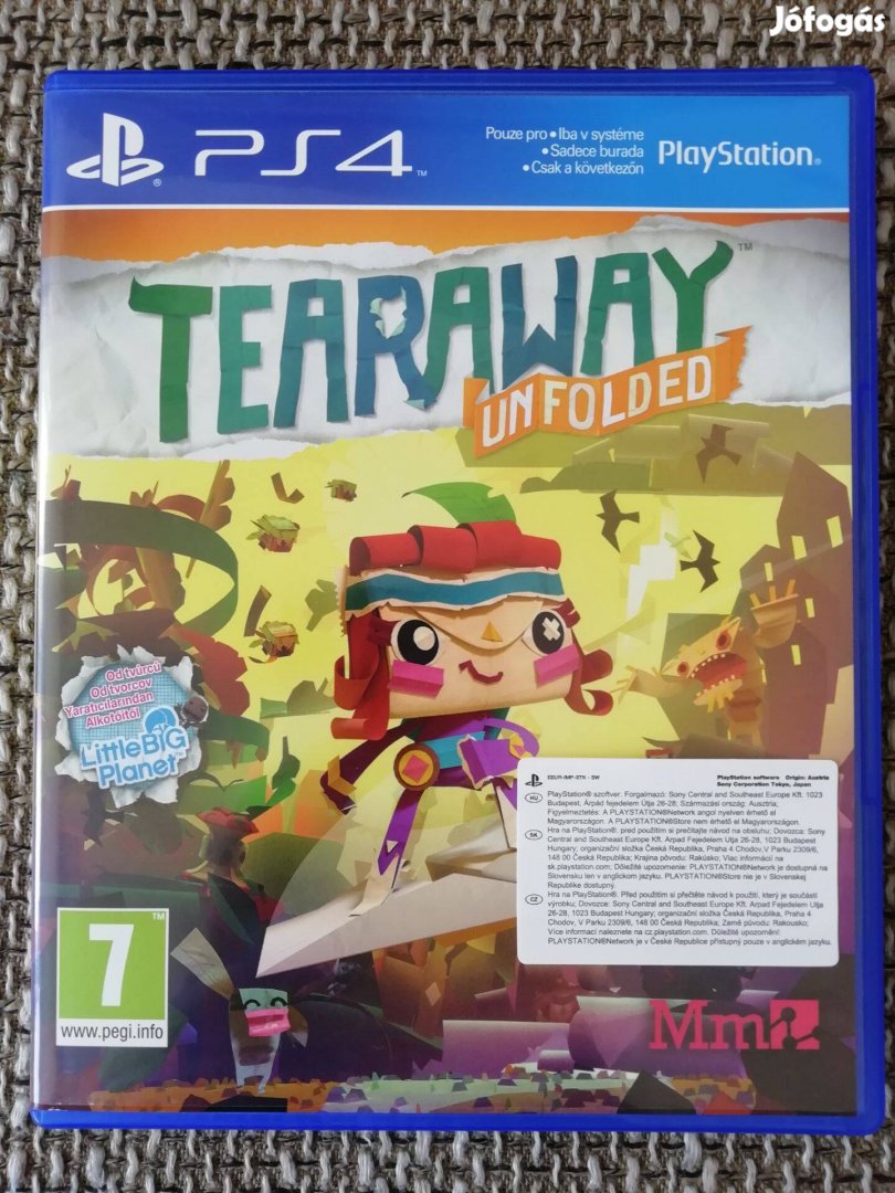 Tearaway Unfolded PS4 gyerekjáték