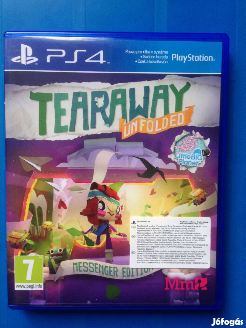 Tearaway Unfolded ps4-PS5 játék eladó-csere "