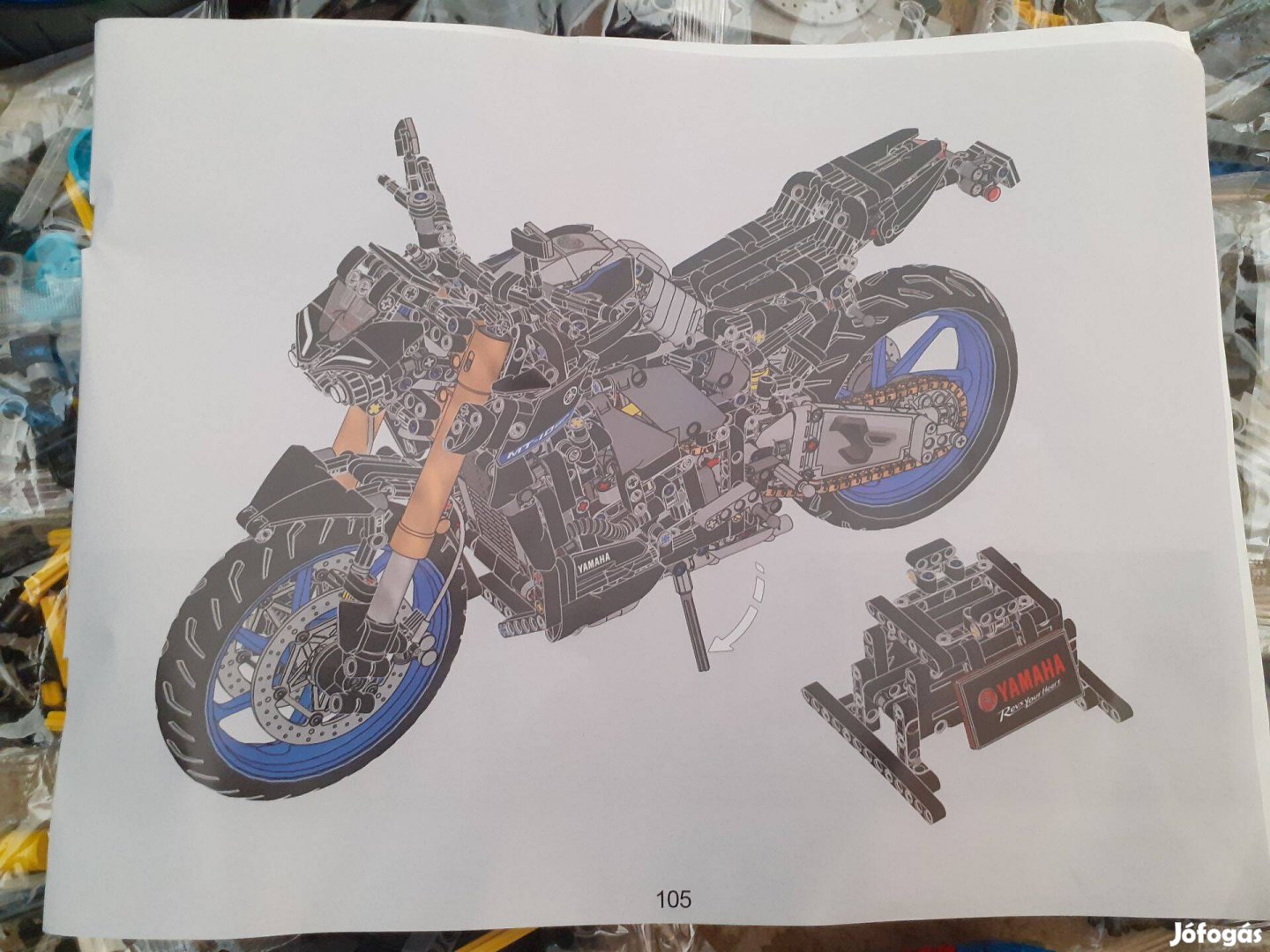 Technic 42159 Yamaha MT-10 SP motor 1478db lego Új