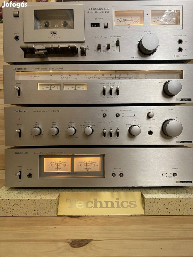 Technics 1981-es hifi torony gyönyörű állapotban. 