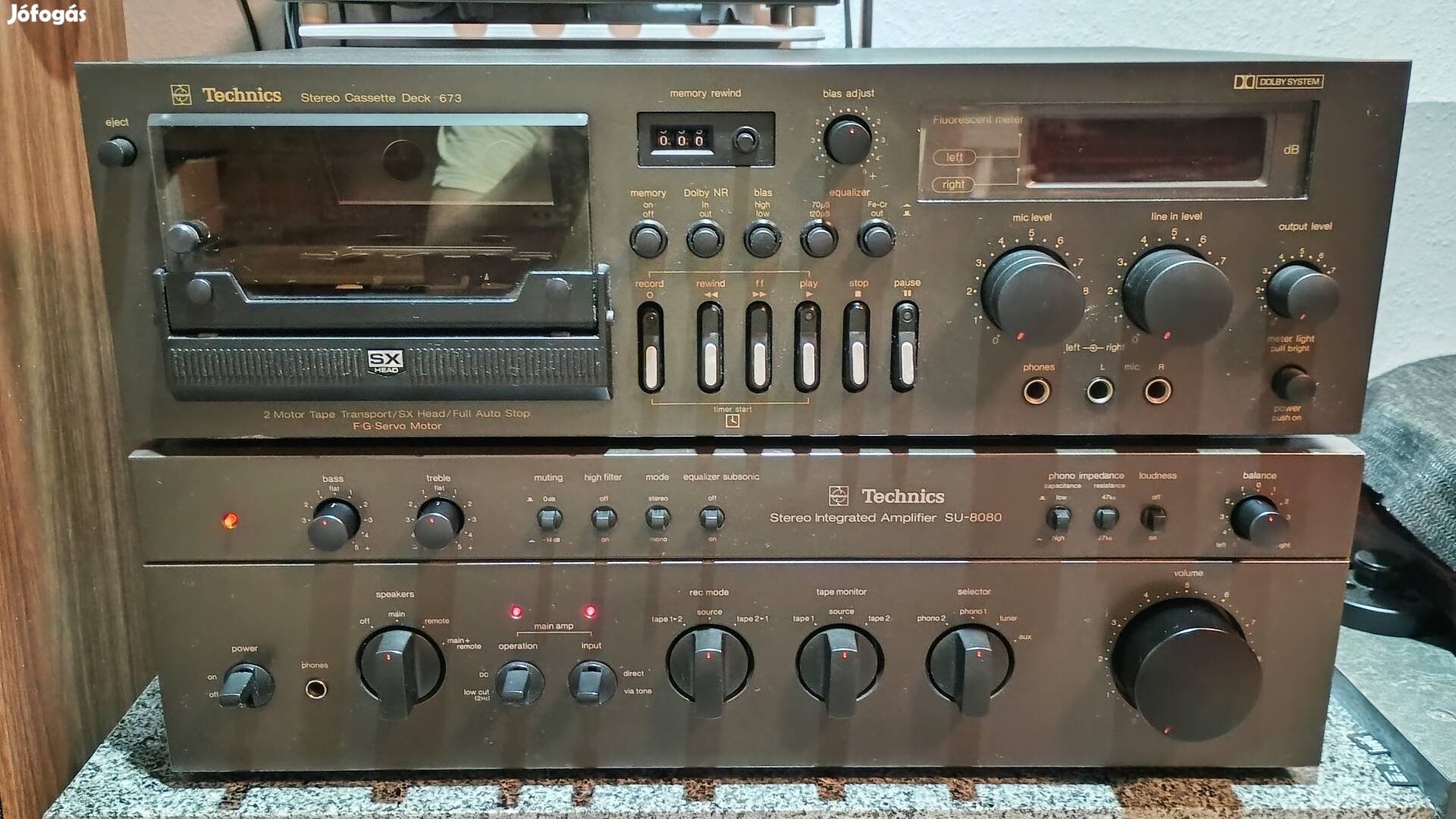 Technics 673 magnó, számlával, 6 hó garanciával