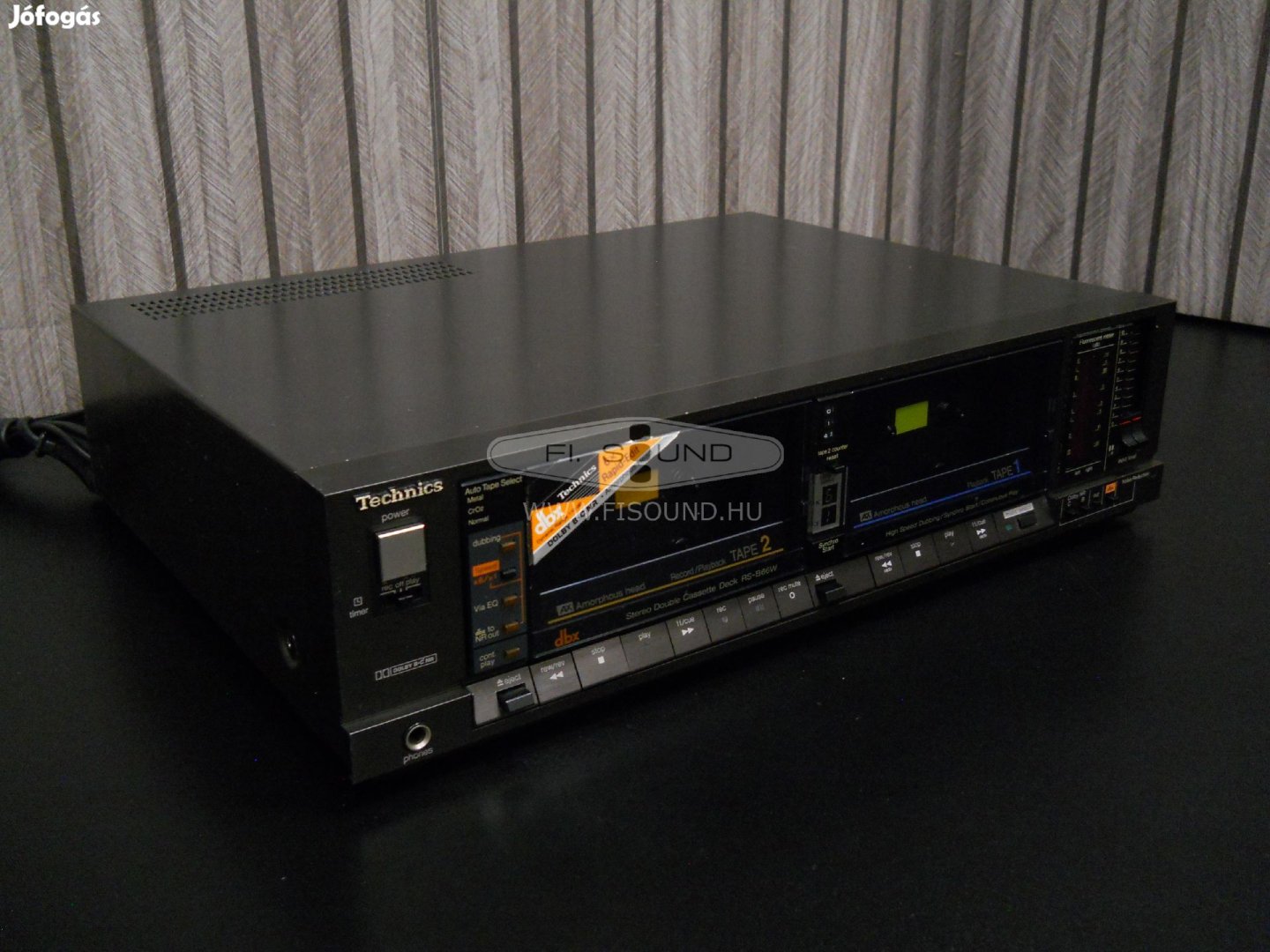 Technics RS-B66W  ,2 kazettás magnó deck frissen szervizelve