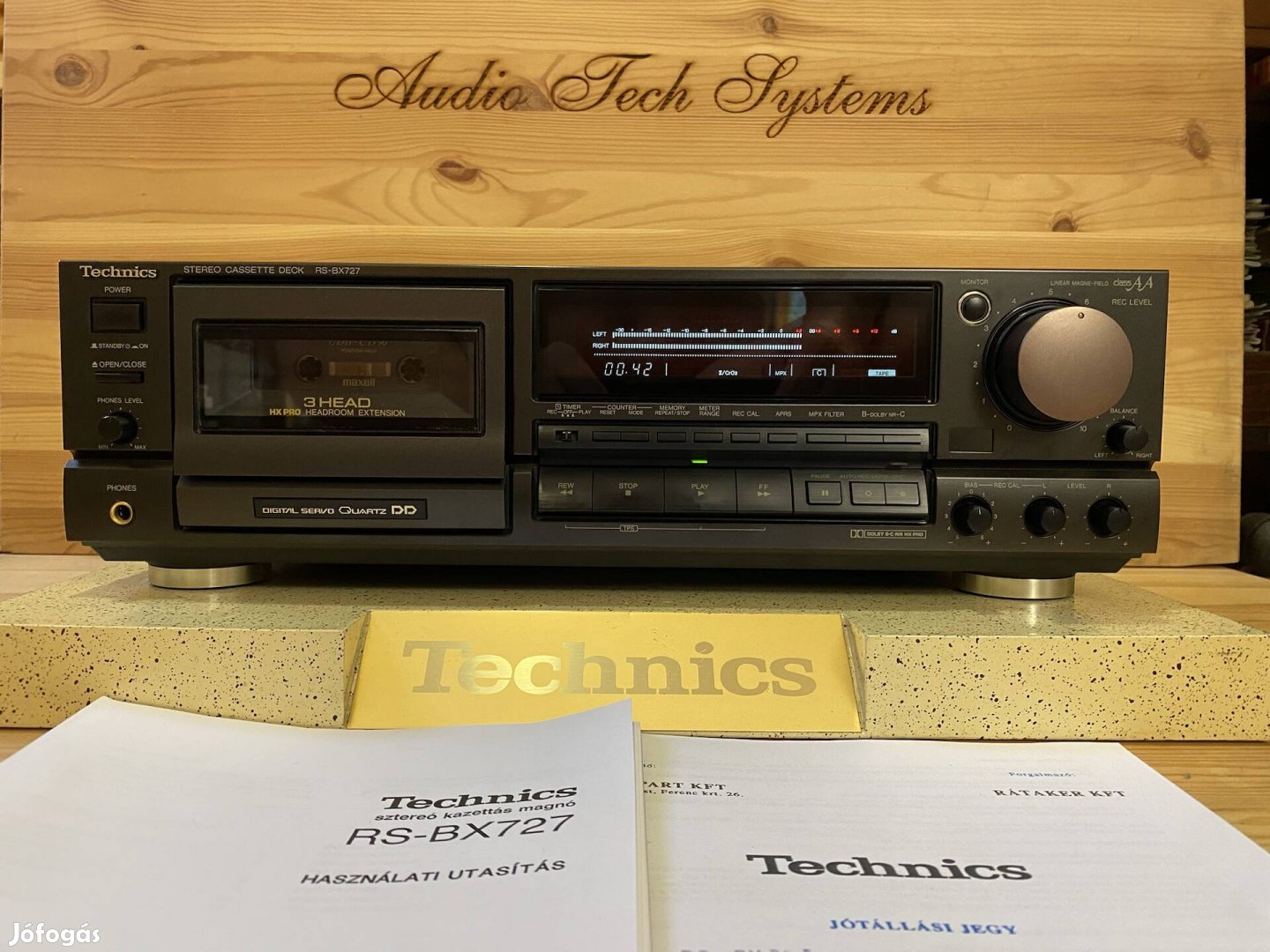 Technics RS-BX727 három fejes, direkt hajtású deck