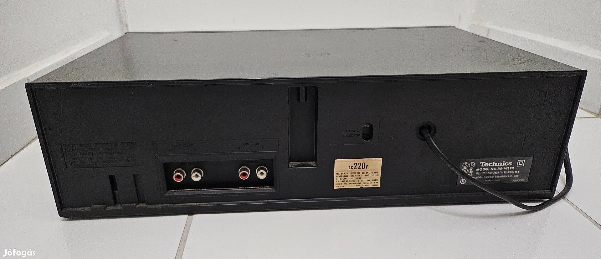 Technics RS-M222 Kétkazettás Deck 80" évekből 
