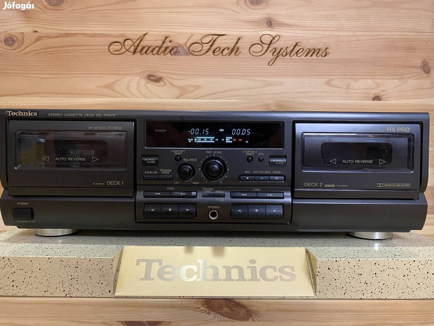 Technics RS-TR474 kétkazettás deck magnó