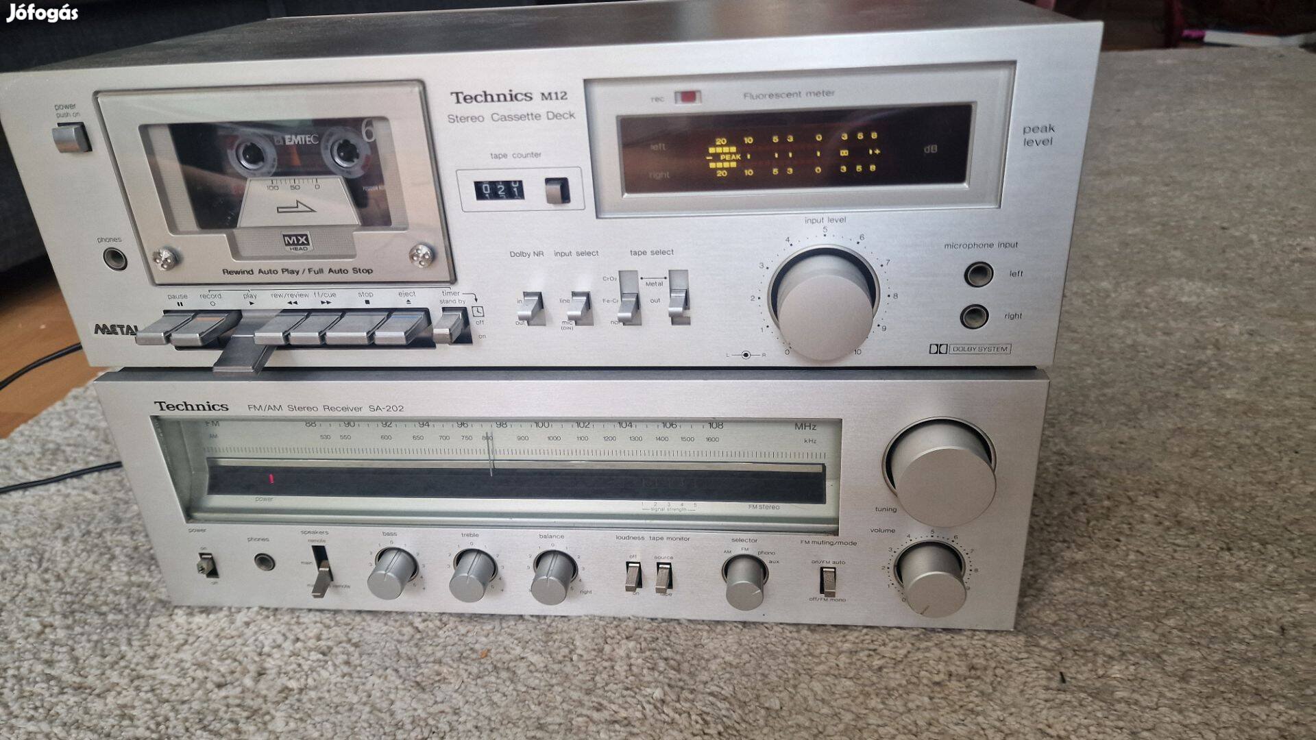 Technics SA 202 receiver, rádióerősítő eladó