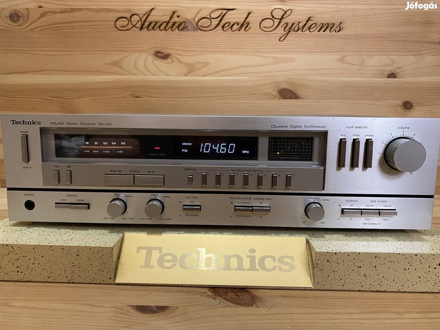 Technics SA-222 rádiós hifi sztereó erősítő. 