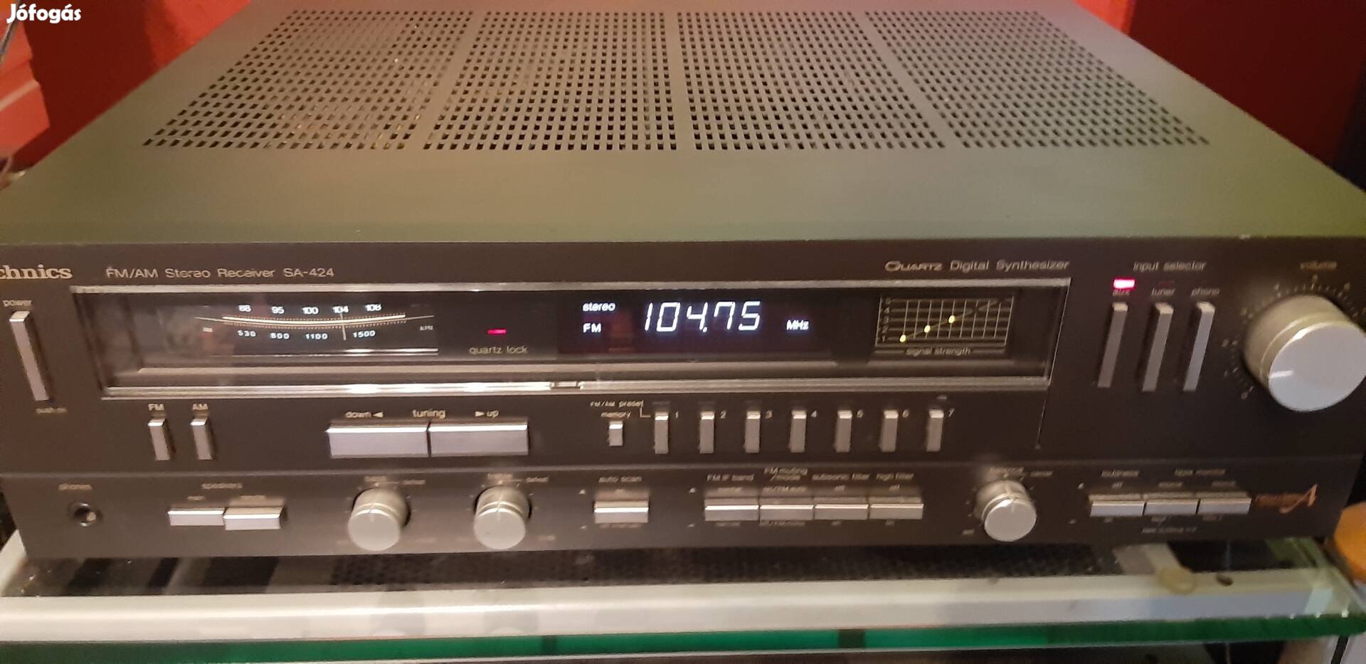 Technics SA-424 rádió-erősítő