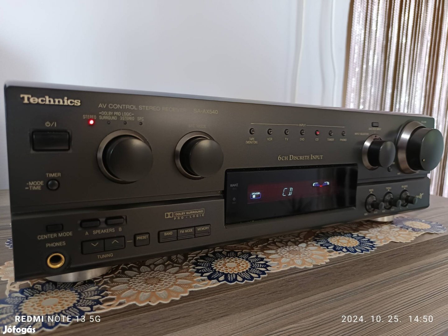 Technics SA-AX540 Házimozi erősítő!