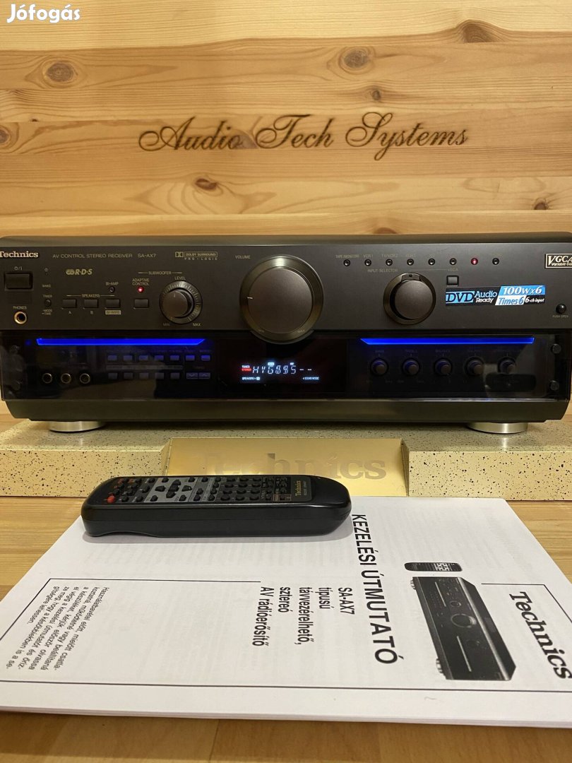 Technics SA-AX7 RDS rádiós 5.1.1 házimozi erősítő. 