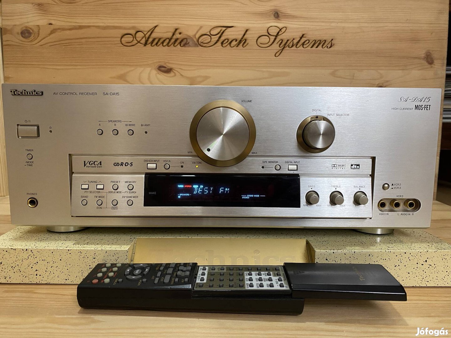 Technics SA-DA15 Gold RDS rádiós 5.1 házimozi erősítő.