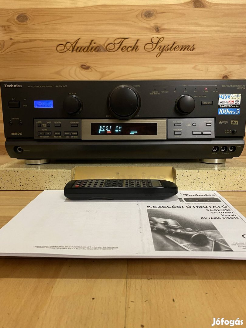 Technics SA-DX1050 RDS rádiós 5.1 házimozi erősítő. 