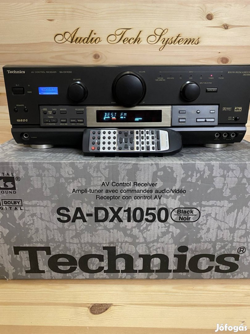 Technics SA-DX1050 RDS radiós 5.1 házimozi erősítő eredeti dobozaban. 