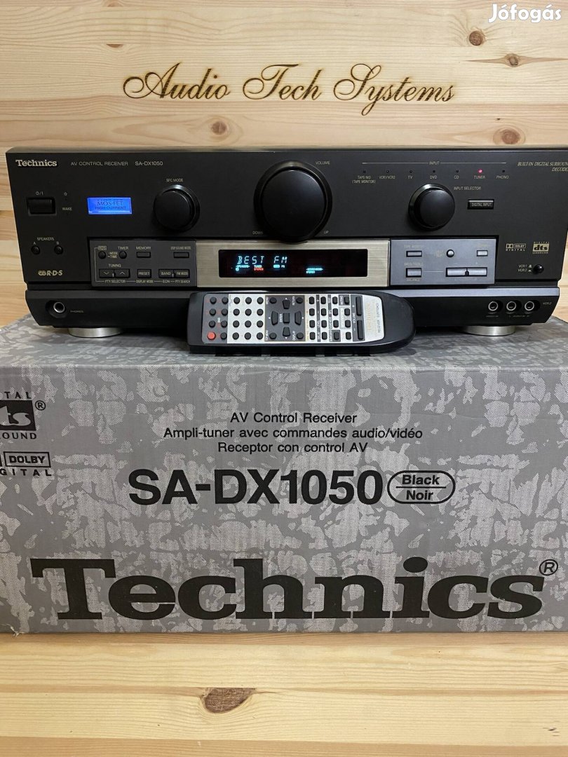 Technics SA-DX1050 RDS rádiós 5.1 házimozi erősítő eredeti dobozában. 