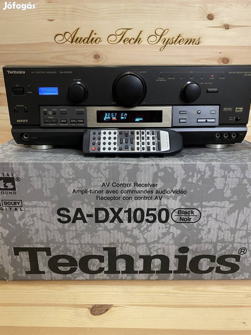 Technics SA-DX1050 RDS rádiós 5.1 házimozi erősítő eredeti dobozában. 