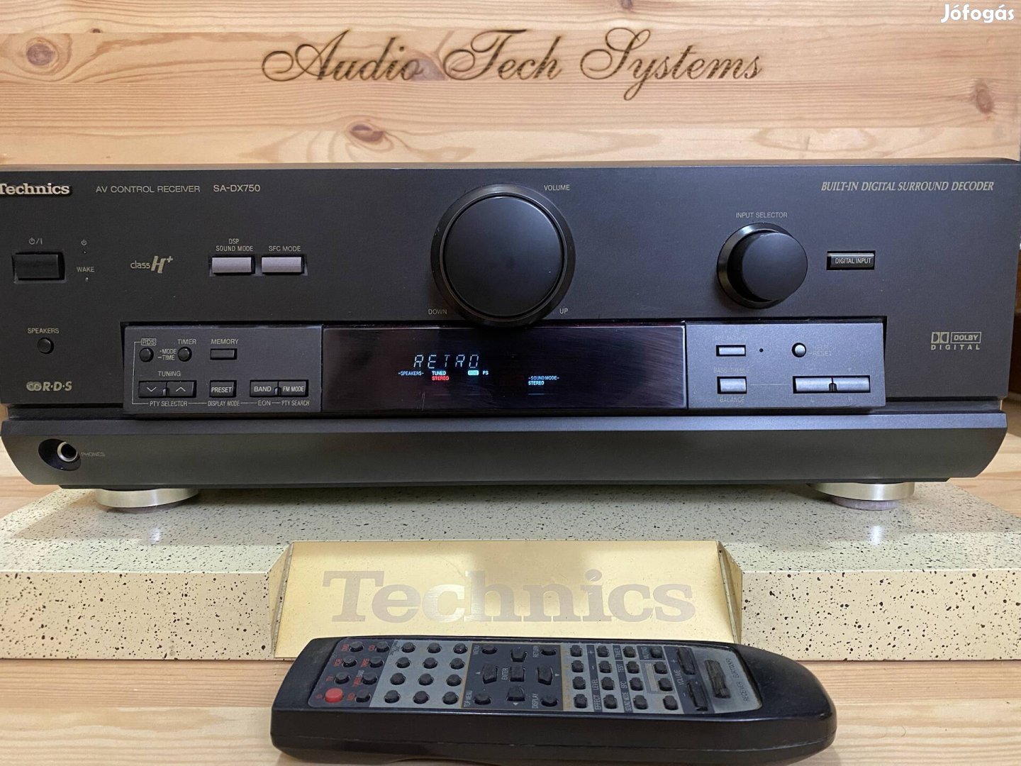 Technics SA-DX750 RDS rádiós 5.1 házimozi erősítő. 