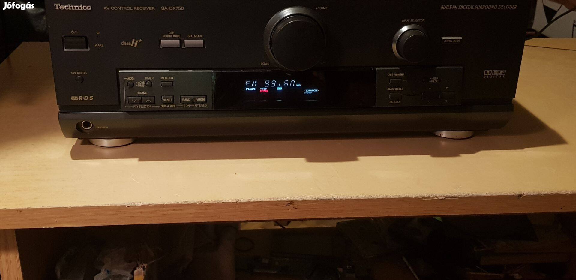 Technics SA DX750 nagyteljesítményű rádiós erősítő e