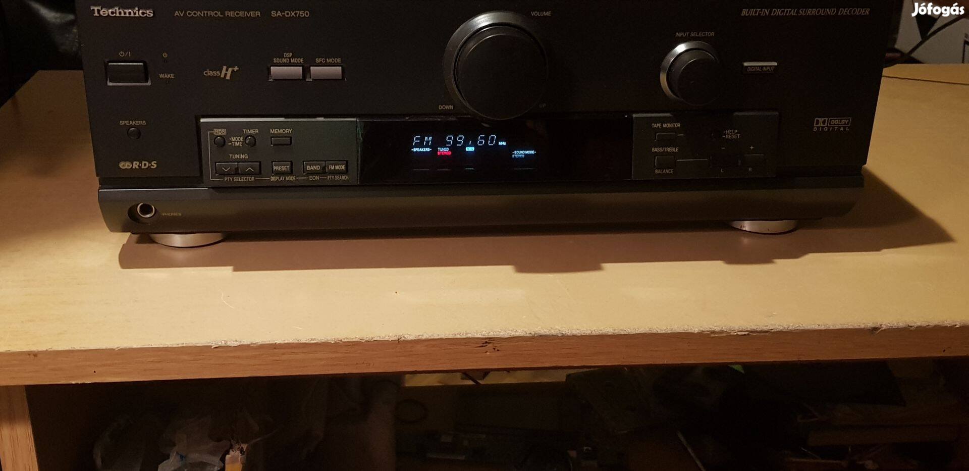 Technics SA DX750 nagyteljesítményű rádiós erősítő e