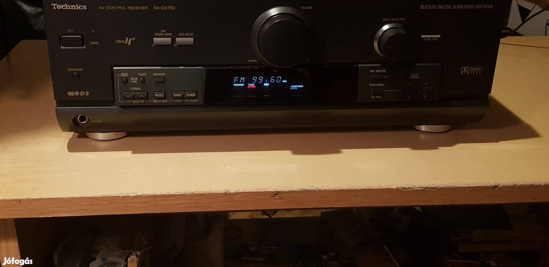 Technics SA DX750 nagyteljesítményű rádiós erősítő m