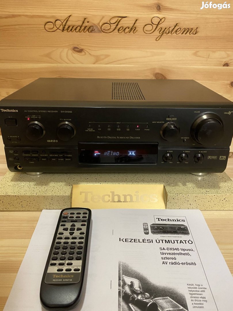 Technics SA-DX940 RDS radiós 5.1 házimozi erősítő.