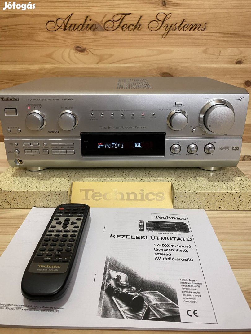 Technics SA-DX940 silver RDS rádiós 5.1 házimozi erősítő. 