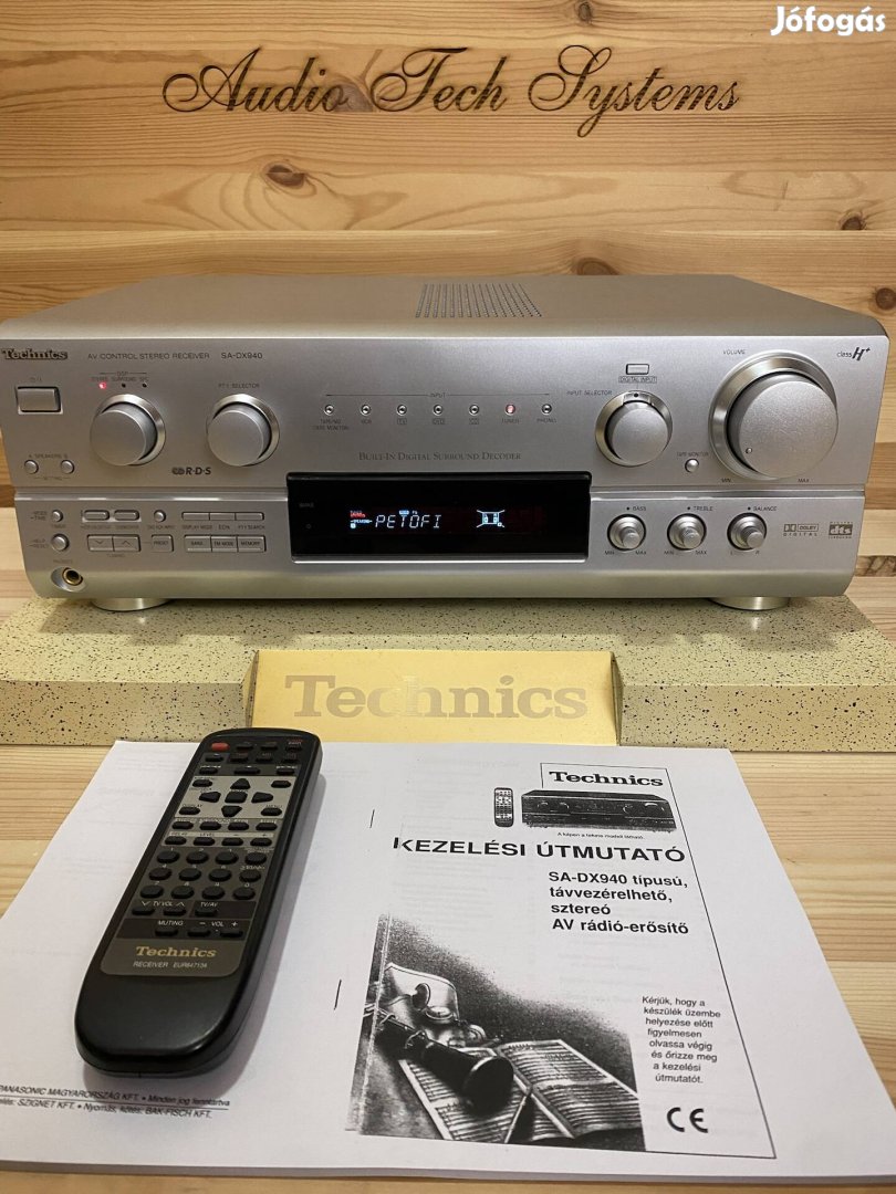 Technics SA-DX940 silver RDS radiós 5.1 házimozi erősítő. 