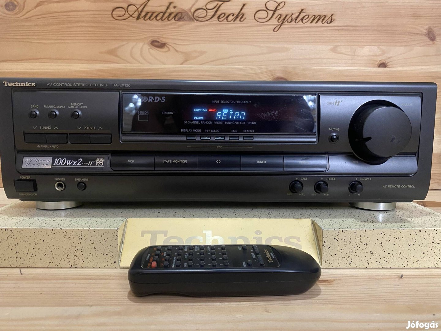 Technics SA-EX120 rádiós hifi sztereó erősítő.