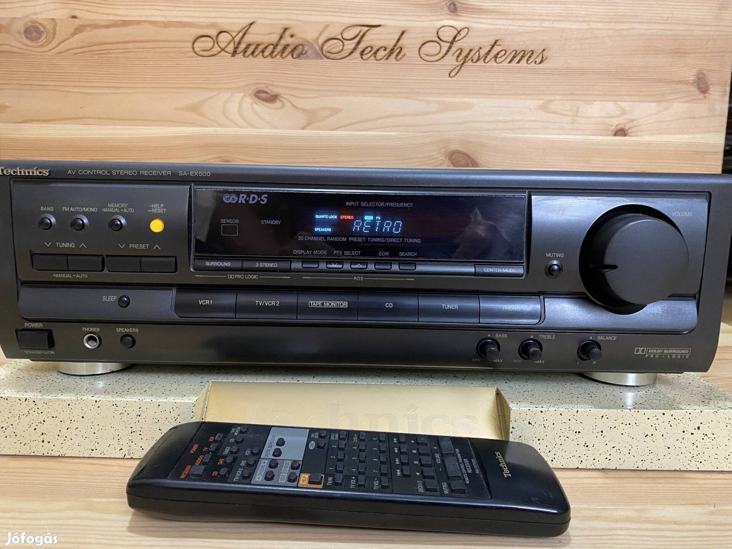 Technics SA-EX500 5.1 házimozis RDS rádiós erősítő.