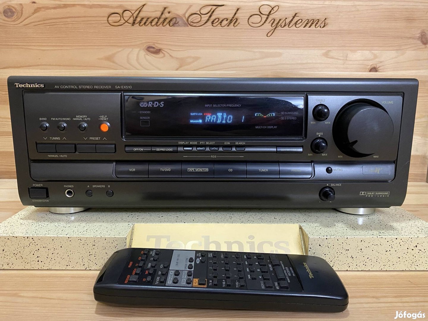 Technics SA-EX510 RDS rádiós 5.1 házimozi erősítő. 