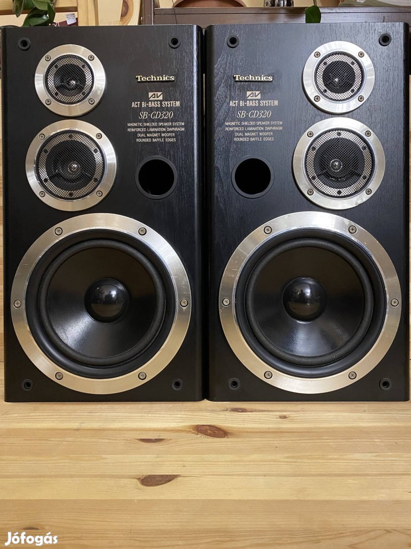 Technics SB-CD320 három hangszórós hifi hangfal pár. (3) 03147