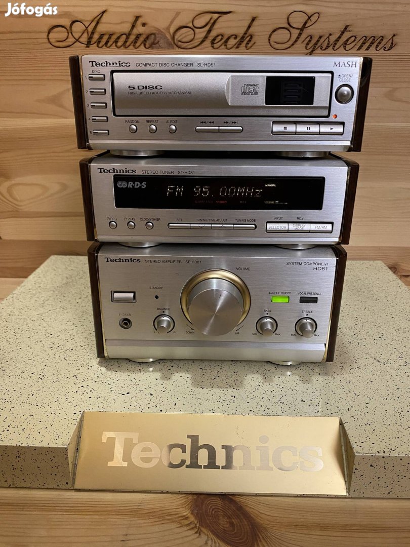 Technics SC-HD81 öt lemezes cd lejátszós rádió és erősítő. 