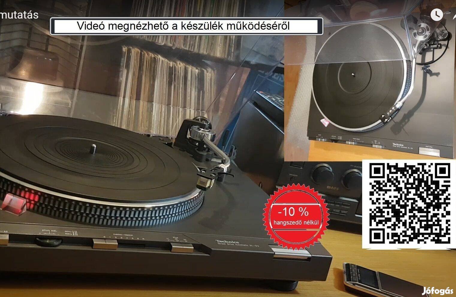 Technics SL-D3 lemezjátszó gyári tűvel