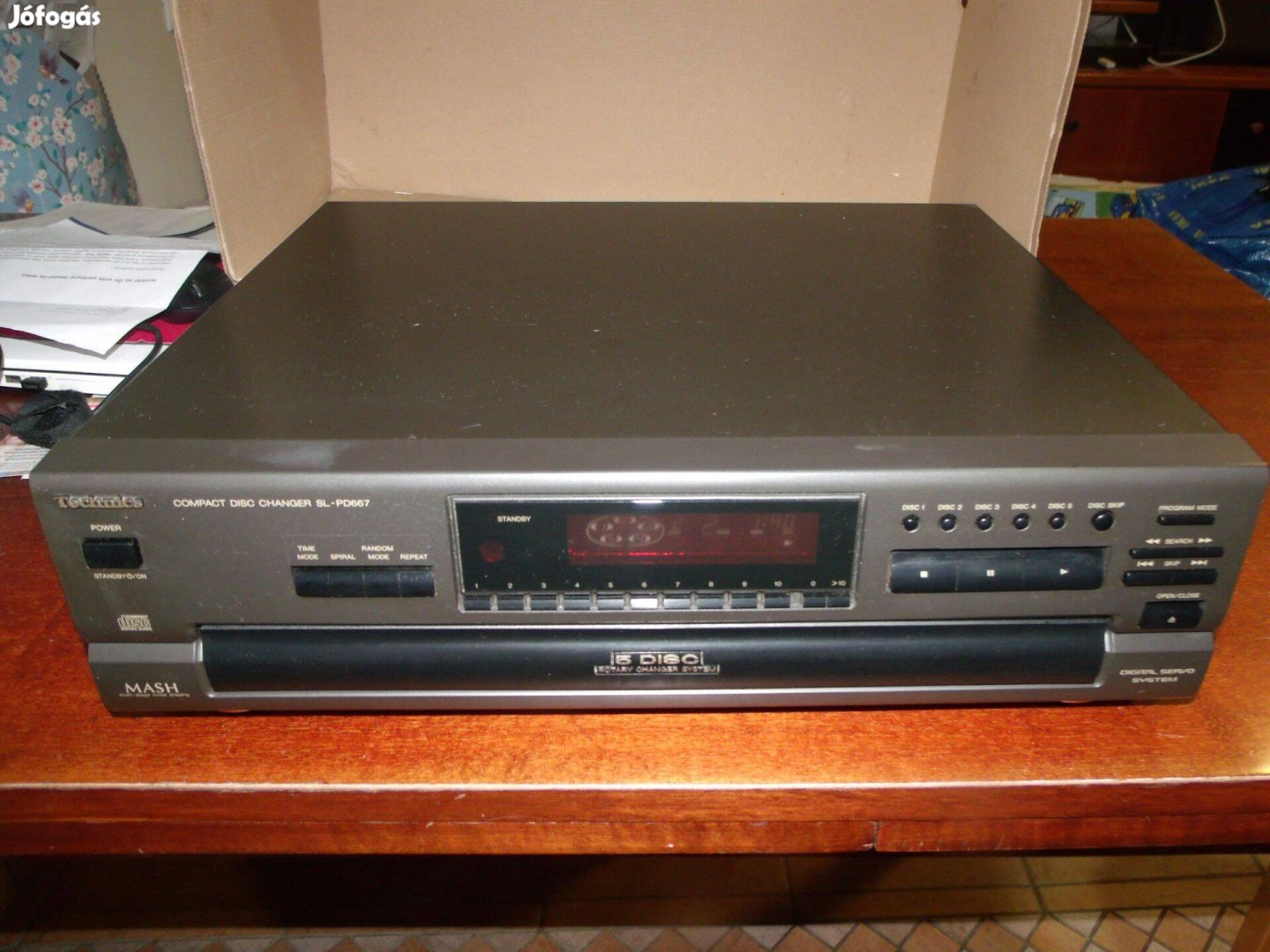 Technics SL-PD667 5lemezes Cd lejátszó cdjátszó cdlejátszó