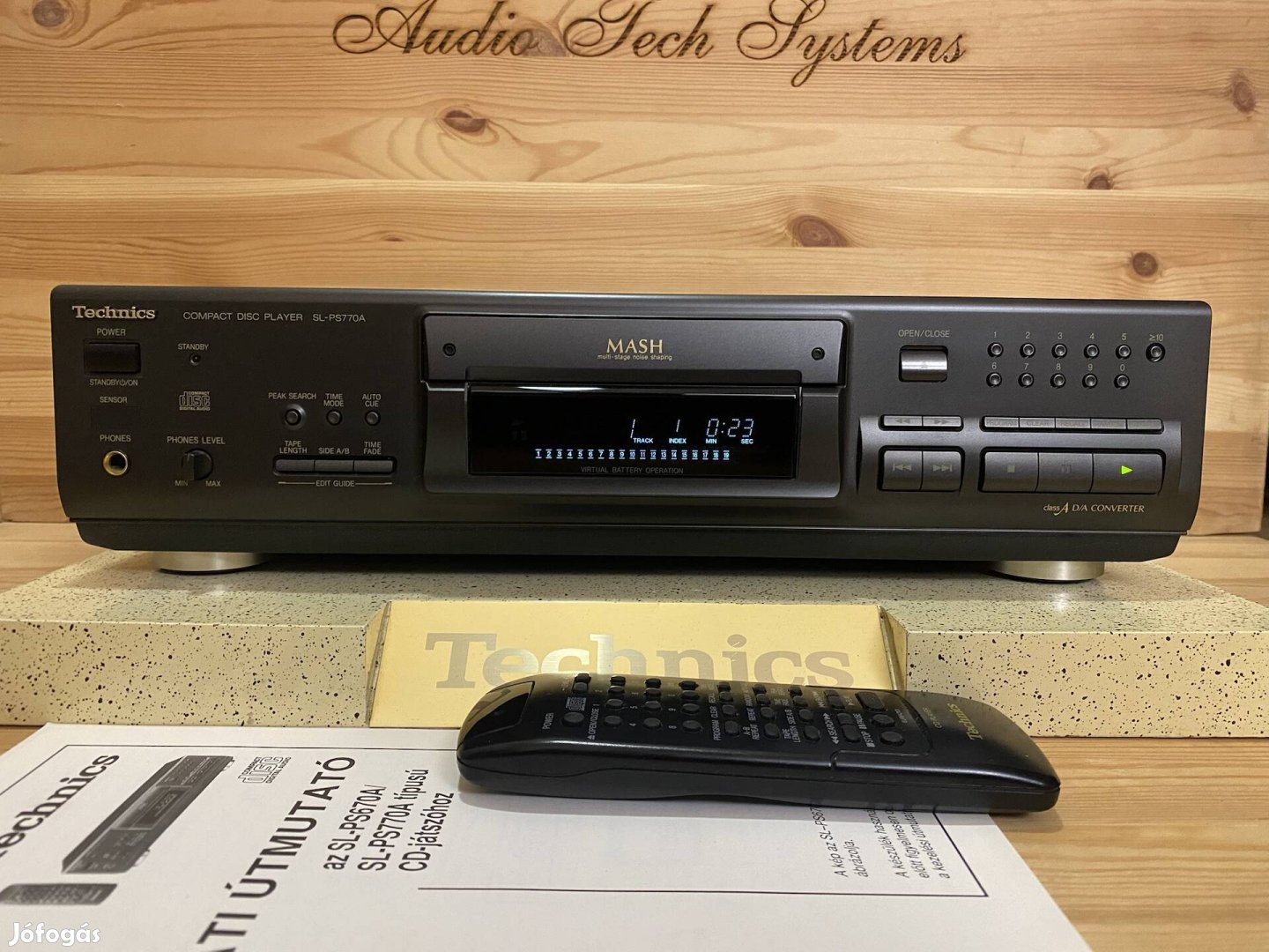 Technics SL-PS770A gyűjtői állapotú optikai kimenetes cd lejátszó. 