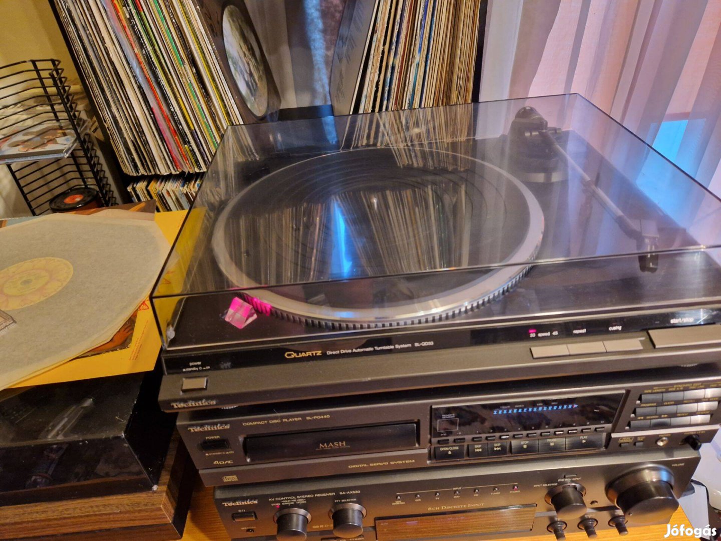 Technics SL QD33 lemezjátszó (+ cd erősítő akár egyben is)